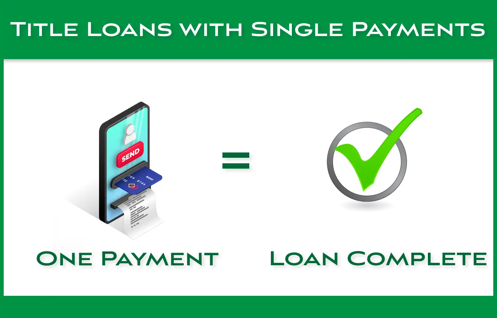 Title Loans with Single payments.